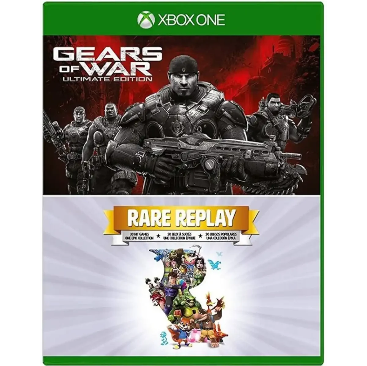 Gears of War Ultimate Edition and Rare Replay Xbox One (Pre-owned) - Image 1