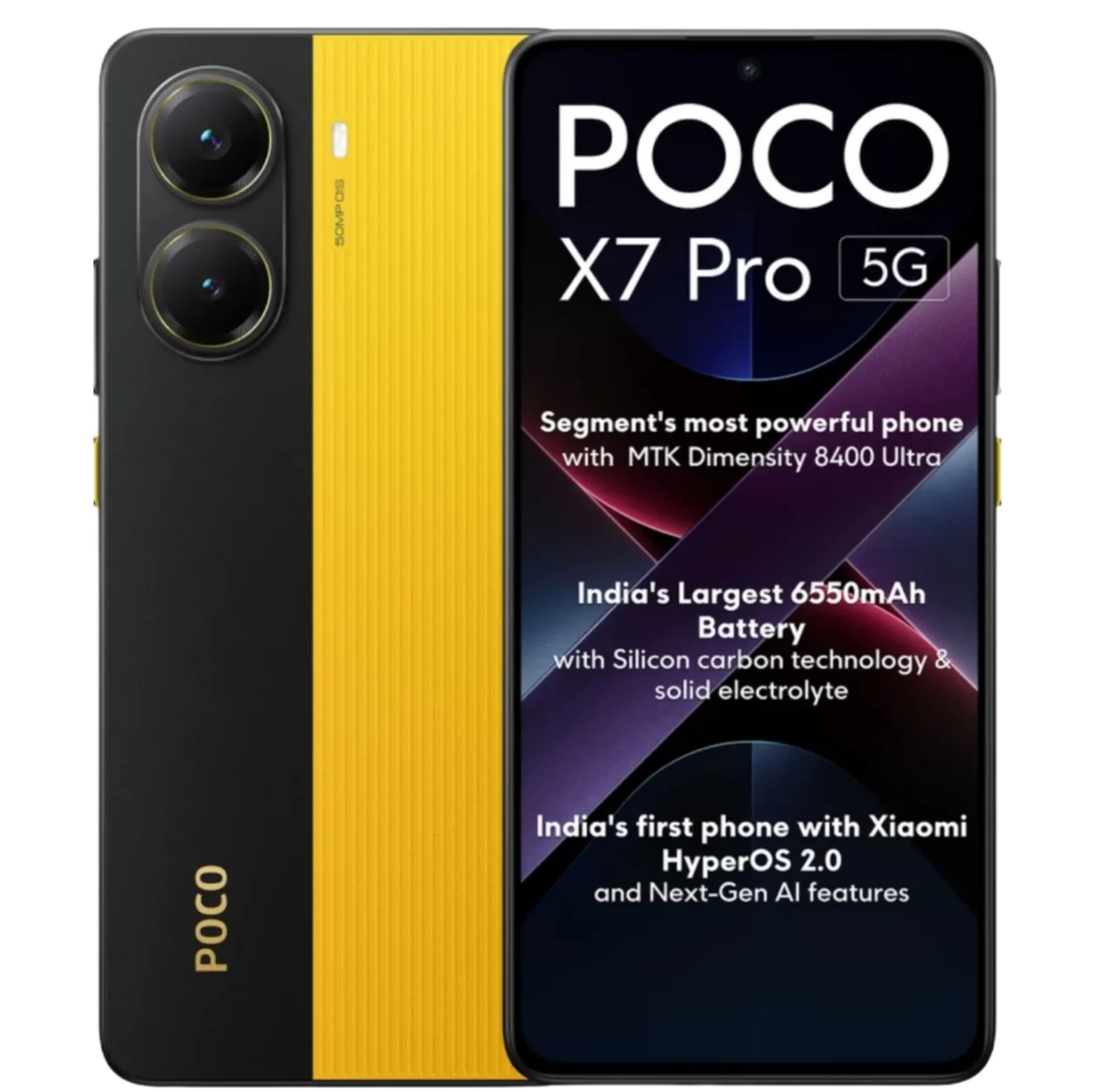 Poco X7 Pro 12GB RAM 256GB Storage Yellow Pre owned