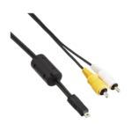 Mini USB to RCA AV Cable for Canon, Nikon, Sony, Fujifilm Cameras