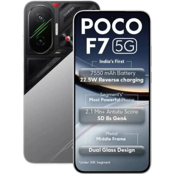 Poco F7 5G 12GB RAM, 256GB Storage (Cyber Silver Edition) (Pre-owned)