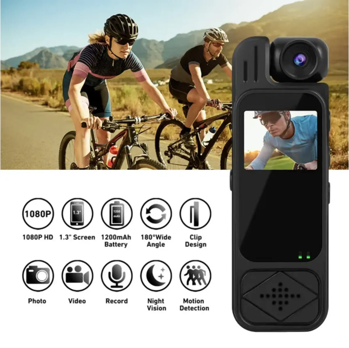 Portable Spy Camera with Nightshot, 1080P/4K HD Recording, 4-5 Hrs Battery - Image 1
