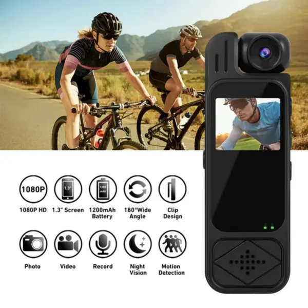 Portable Spy Camera with Nightshot, 1080P/4K HD Recording, 4-5 Hrs Battery