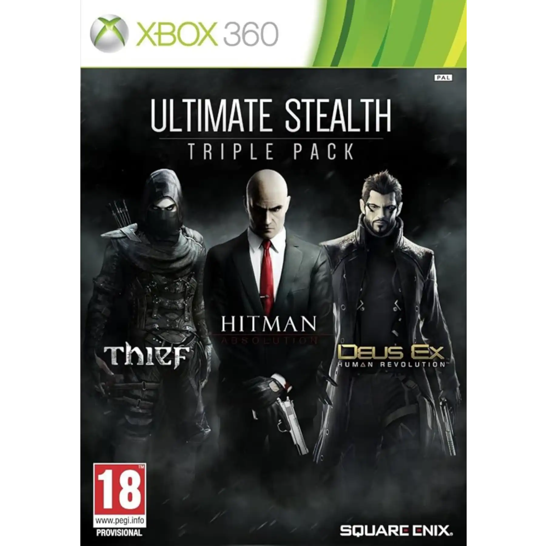 Ultimate Stealth Triple Pack Hitman AbsolutionT Ultimate Stealth Triple Pack: Hitman Absolution, Thief and Deux Ex 360 (Pre-owned) - Image 1