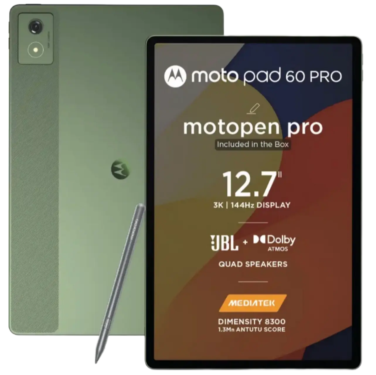 Motorola Pad 60 Pro 12GB RAM, 256GB Storage (Box Open) Motorola Pad 60 Pro 12GB RAM, 256GB Storage Pantone Bronze Green (Box Open) - Image 1