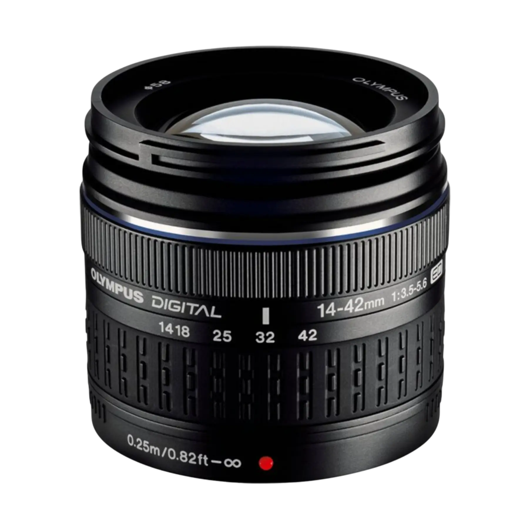Lens Olympus Digital ED 14–42mm f/3.5–5.6 Standard Zoom Lens Four Thirds Mount (Pre-Owned) - Image 1