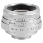 Acouto 35mm F1.6 Manual Focus CCTV C-Mount Lens (Pre-owned)