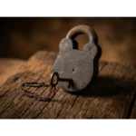 Vintage Antique Padlock With Key (Pre-owned)